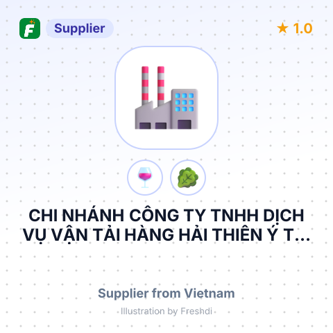 CHI NHÁNH CÔNG TY TNHH DỊCH VỤ VẬN TẢI HÀNG HẢI THIÊN Ý TẠI ĐÀ NẴNG – summary card, no photo uploaded yet