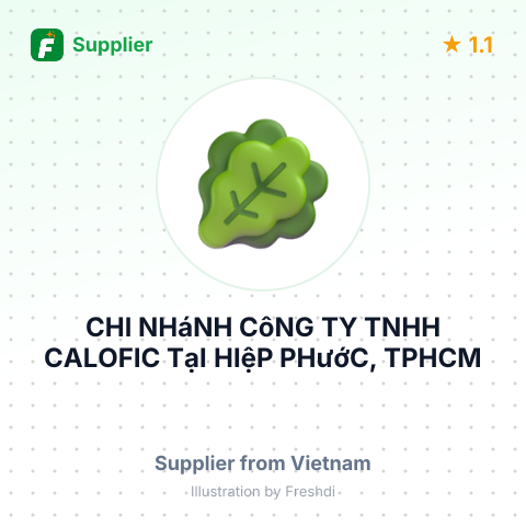 CHI NHáNH CôNG TY TNHH CALOFIC TạI HIệP PHướC, TPHCM – summary card, no photo uploaded yet