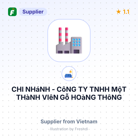 CHI NHáNH - CôNG TY TNHH MộT THàNH VIêN Gỗ HOàNG THôNG – summary card, no photo uploaded yet