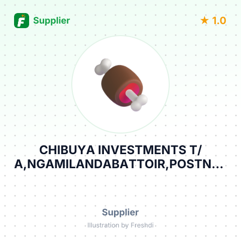 CHIBUYA INVESTMENTS T/A,NGAMILANDABATTOIR,POSTNET SUITE HA116 – summary card, no photo uploaded yet