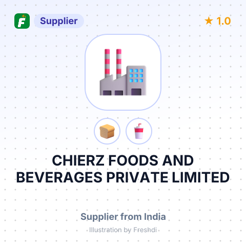 CHIERZ FOODS AND BEVERAGES PRIVATE LIMITED – summary card, no photo uploaded yet