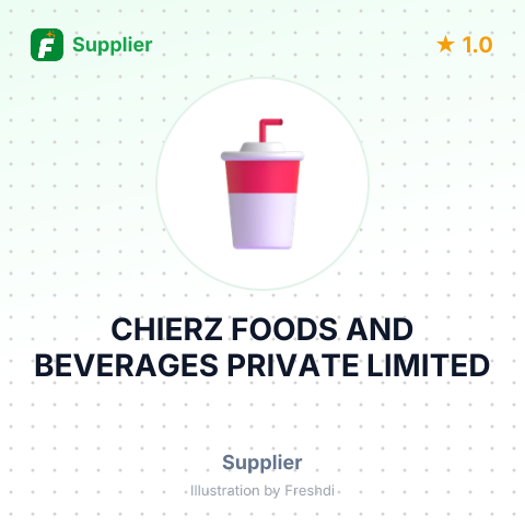 CHIERZ FOODS AND BEVERAGES PRIVATE LIMITED – summary card, no photo uploaded yet