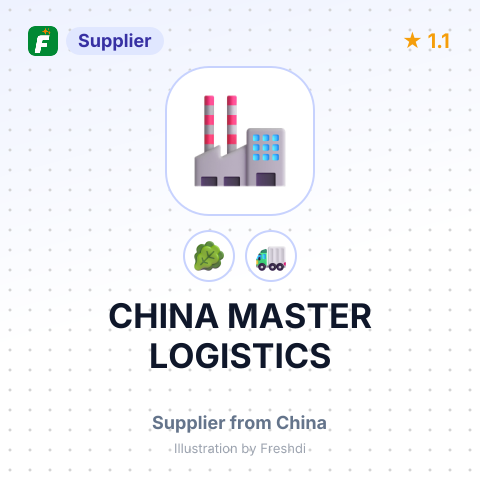 CHINA MASTER LOGISTICS – summary card, no photo uploaded yet
