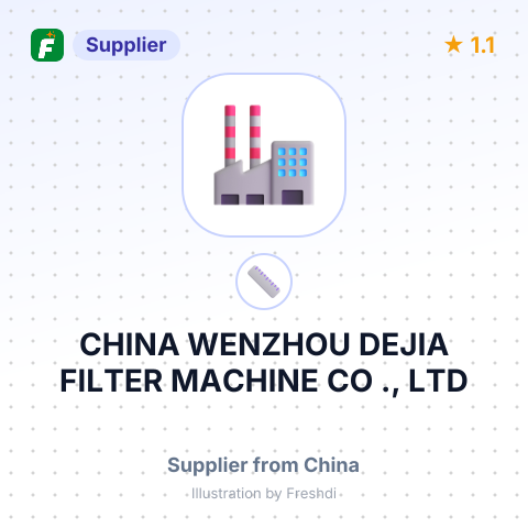 CHINA WENZHOU DEJIA FILTER MACHINE CO ., LTD – summary card, no photo uploaded yet