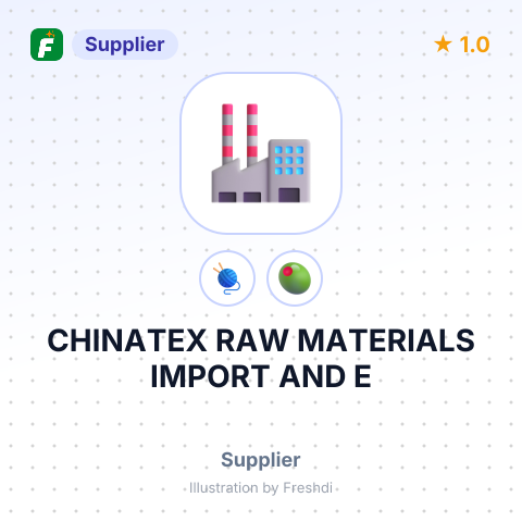 CHINATEX RAW MATERIALS IMPORT AND E – summary card, no photo uploaded yet