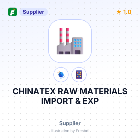 CHINATEX RAW MATERIALS IMPORT & EXP – summary card, no photo uploaded yet