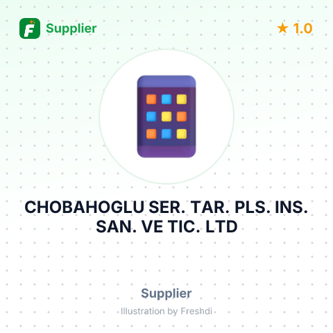CHOBAHOGLU SER. TAR. PLS. INS. SAN. VE TIC. LTD – summary card, no photo uploaded yet