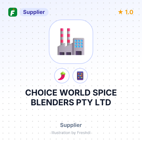 CHOICE WORLD SPICE BLENDERS PTY LTD – summary card, no photo uploaded yet