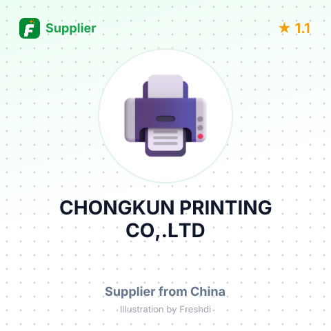 CHONGKUN PRINTING CO,.LTD – summary card, no photo uploaded yet