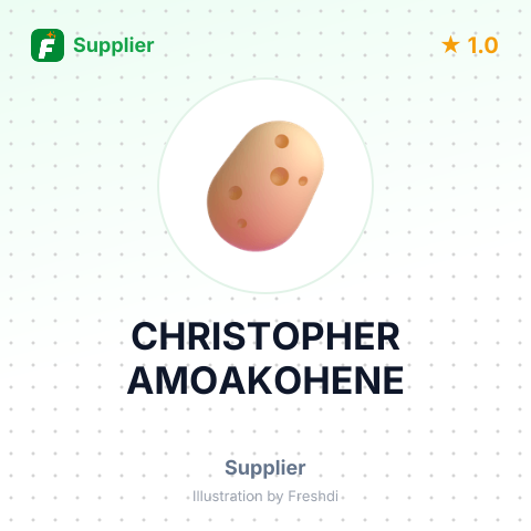CHRISTOPHER AMOAKOHENE – summary card, no photo uploaded yet