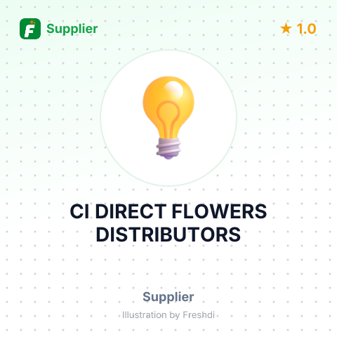 CI DIRECT FLOWERS DISTRIBUTORS – summary card, no photo uploaded yet