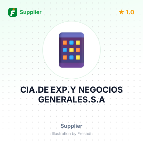 CIA.DE EXP.Y NEGOCIOS GENERALES.S.A – summary card, no photo uploaded yet