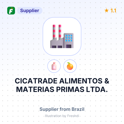CICATRADE ALIMENTOS & MATERIAS PRIMAS LTDA. – summary card, no photo uploaded yet