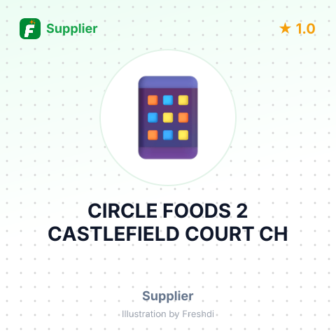 CIRCLE FOODS 2 CASTLEFIELD COURT CH – summary card, no photo uploaded yet