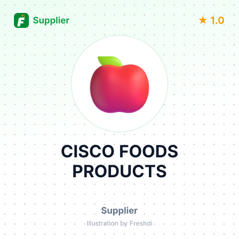 CISCO FOODS PRODUCTS – summary card, no photo uploaded yet