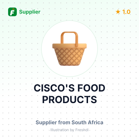 CISCO'S FOOD PRODUCTS – summary card, no photo uploaded yet