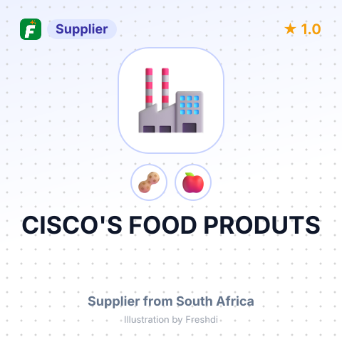CISCO'S FOOD PRODUTS – summary card, no photo uploaded yet