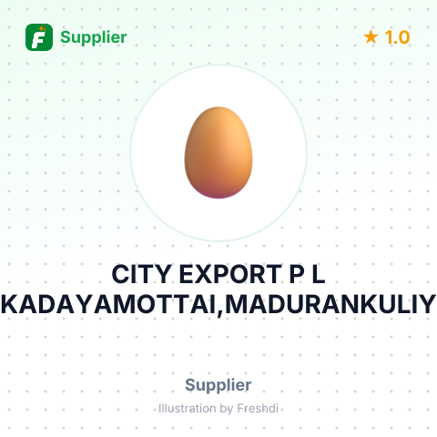 CITY EXPORT P L KADAYAMOTTAI,MADURANKULIY – summary card, no photo uploaded yet