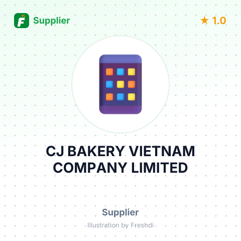 CJ BAKERY VIETNAM COMPANY LIMITED – summary card, no photo uploaded yet