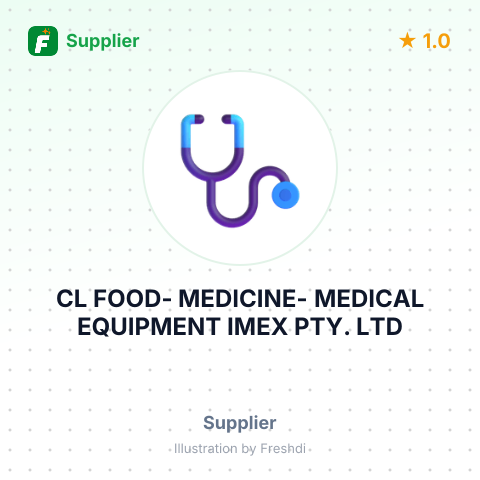 CL FOOD- MEDICINE- MEDICAL EQUIPMENT IMEX PTY. LTD – summary card, no photo uploaded yet