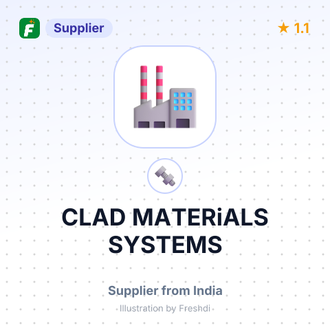 CLAD MATERiALS SYSTEMS – summary card, no photo uploaded yet
