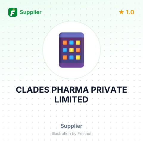 CLADES PHARMA PRIVATE LIMITED – summary card, no photo uploaded yet