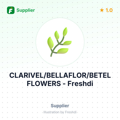 CLARIVEL/BELLAFLOR/BETEL FLOWERS – summary card, no photo uploaded yet