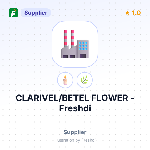 CLARIVEL/BETEL FLOWER – summary card, no photo uploaded yet