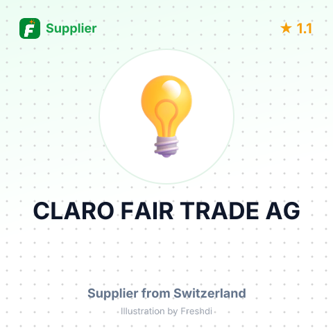 CLARO FAIR TRADE AG – summary card, no photo uploaded yet