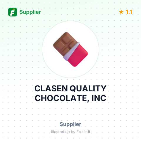 CLASEN QUALITY CHOCOLATE, INC – summary card, no photo uploaded yet
