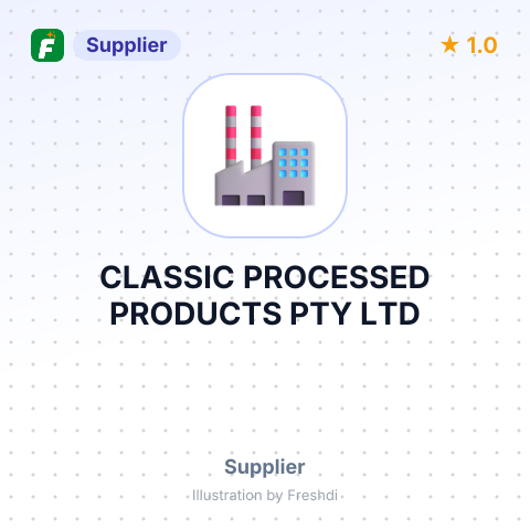 CLASSIC PROCESSED PRODUCTS PTY LTD – summary card, no photo uploaded yet
