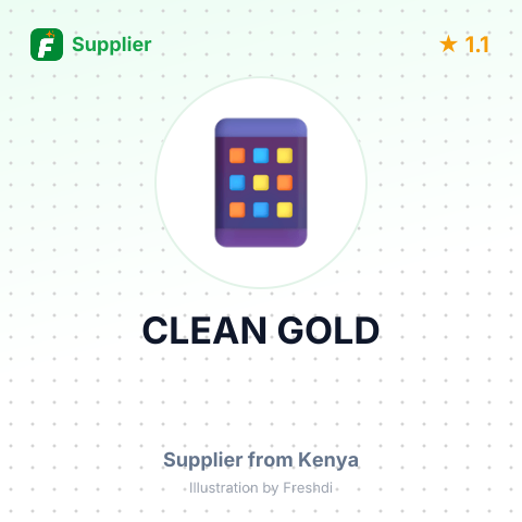 CLEAN GOLD – summary card, no photo uploaded yet