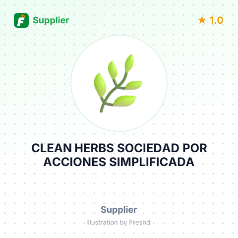CLEAN HERBS SOCIEDAD POR ACCIONES SIMPLIFICADA – summary card, no photo uploaded yet