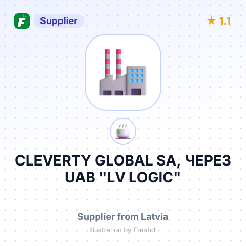 CLEVERTY GLOBAL SA, ЧЕРЕЗ UAB "LV LOGIC" – summary card, no photo uploaded yet