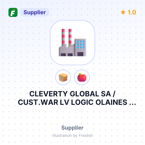 CLEVERTY GLOBAL SA / CUST.WAR LV LOGIC OLAINES PAG.,RIGAS RAJ., LATVIA – summary card, no photo uploaded yet