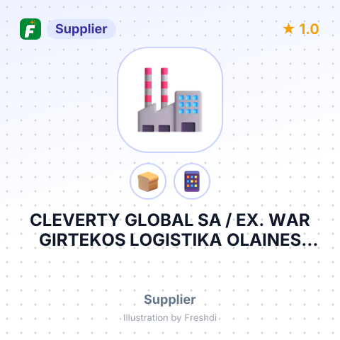 CLEVERTY GLOBAL SA / EX. WAR GIRTEKOS LOGISTIKA OLAINES PAG., RIGAS RAJ.,LATVIA – summary card, no photo uploaded yet