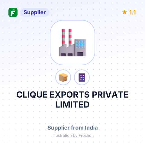 CLIQUE EXPORTS PRIVATE LIMITED – summary card, no photo uploaded yet