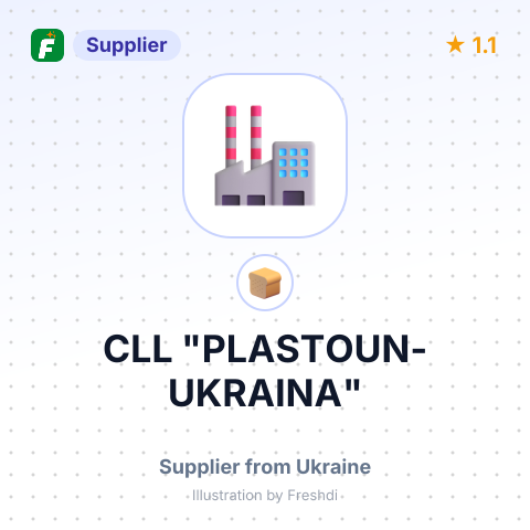 CLL "PLASTOUN-UKRAINA" – summary card, no photo uploaded yet