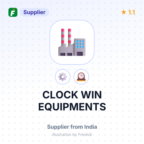 CLOCK WIN EQUIPMENTS – summary card, no photo uploaded yet