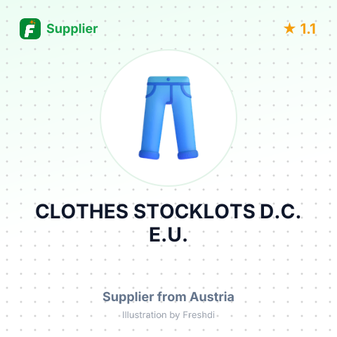 CLOTHES STOCKLOTS D.C. E.U. – summary card, no photo uploaded yet