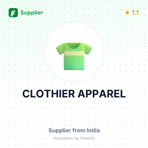 CLOTHIER APPAREL – summary card, no photo uploaded yet