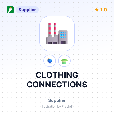 CLOTHING CONNECTIONS – summary card, no photo uploaded yet