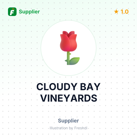 CLOUDY BAY VINEYARDS – summary card, no photo uploaded yet