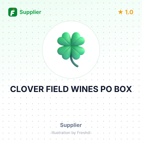 CLOVER FIELD WINES PO BOX – summary card, no photo uploaded yet