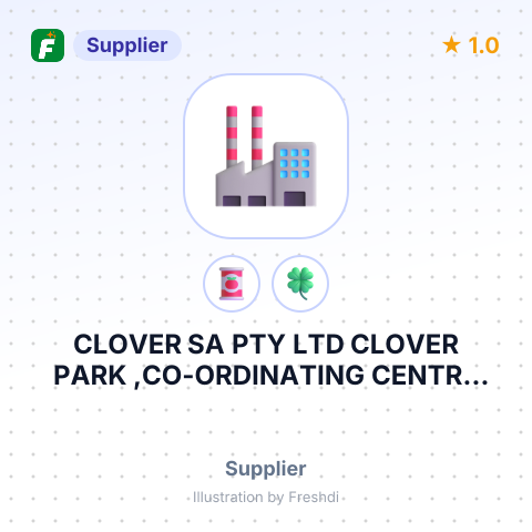 CLOVER SA PTY LTD CLOVER PARK ,CO-ORDINATING CENTRE CONSTANTIA KLOOF – summary card, no photo uploaded yet
