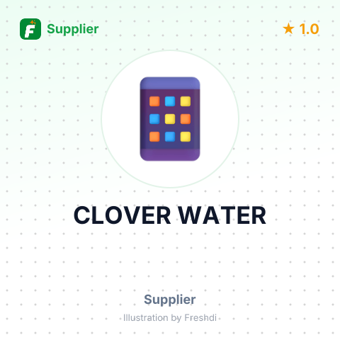CLOVER WATER – summary card, no photo uploaded yet