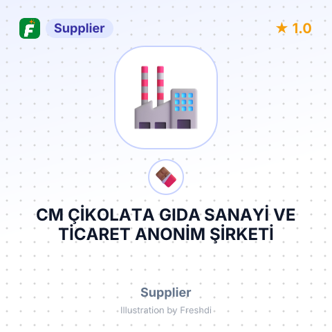 CM ÇİKOLATA GIDA SANAYİ VE TİCARET ANONİM ŞİRKETİ – summary card, no photo uploaded yet