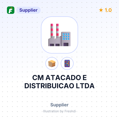 CM ATACADO E DISTRIBUICAO LTDA – summary card, no photo uploaded yet