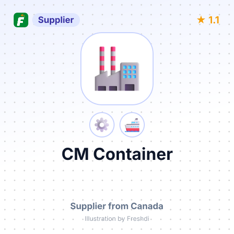 CM Container – summary card, no photo uploaded yet