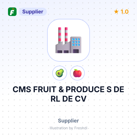 CMS FRUIT & PRODUCE S DE RL DE CV – summary card, no photo uploaded yet